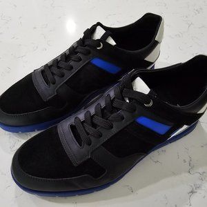 HARRYS OF LONDON Men's Sneakers, Mixed Media Tech Suede US 11/EU 44